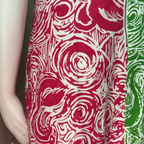 Lilly Pulitzer Jubilee Flam Alma Shift Dress Pink Green size 8 - Picture 7 of 13